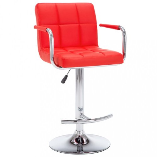 Barové stoličky 2 ks umelá koža / kov Dekorhome - BAREVNÁ VARIANTA: Oranžová