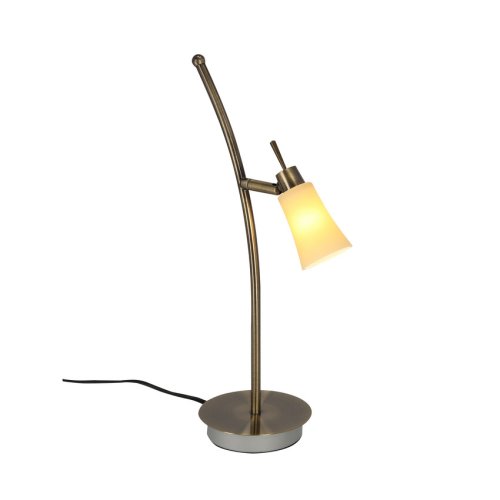 Stolová lampa 1xG9 55cm patina/biela Kroton