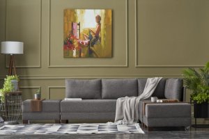 Rohová rozkladacia pohovka Fly Corner Sofa Bed Right- Brown