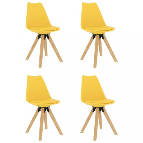 Jídelní set 4+1 buk / umělá kůže / plast Dekorhome