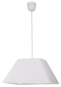 Závesná stropná lampa 1X60W E27 biela ROBIN