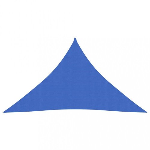 Stínící plachta trojúhelníková HDPE 3 x 3 x 3 m Dekorhome - BAREVNÁ VARIANTA: Modrá