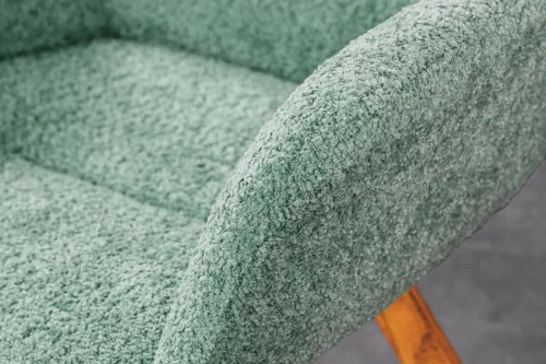 Otočné jedálenské kreslo 2 ks SUTO bouclé Dekorhome