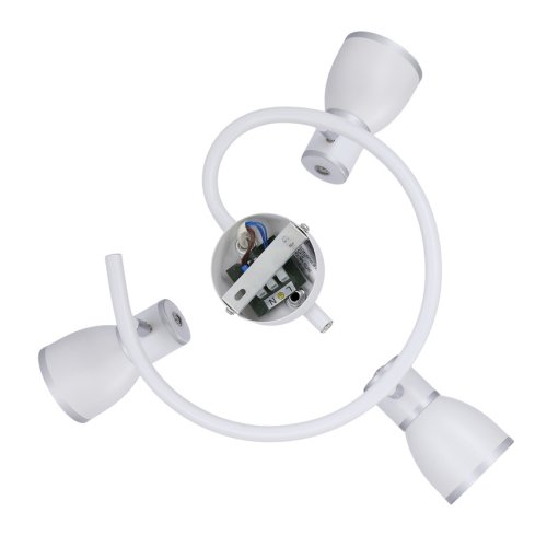 Stropné svietidlo biele/chrómové špirálové 3xE14 Fido