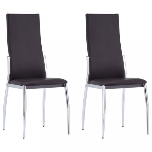 Jídelní židle 2 ks umělá kůže Dekorhome - BAREVNÁ VARIANTA: Černá