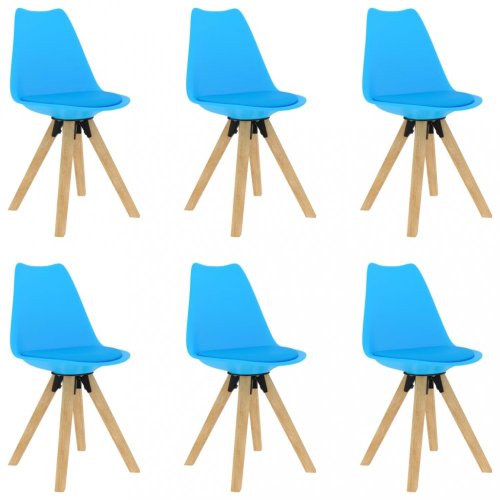 Jídelní set 6+1 buk / umělá kůže / plast Dekorhome