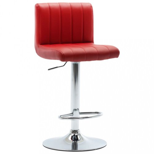 Barová židle umělá kůže / chrom Dekorhome - BAREVNÁ VARIANTA: Červená