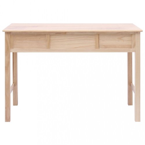 Psací stůl se 2 zásuvkami masivní dřevo Dekorhome - BAREVNÁ VARIANTA: Bílá / šedá