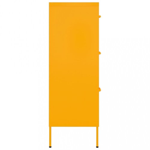 Kancelářská skřínka kov Dekorhome - BAREVNÁ VARIANTA: Oranžová