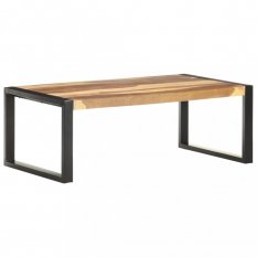 Konferenční stolek masivní dřevo / kov Dekorhome