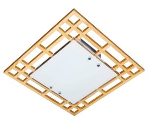 Stropné svietidlo Natura stropné svietidlo 2X60W E27 42X42X10,5 žlté
