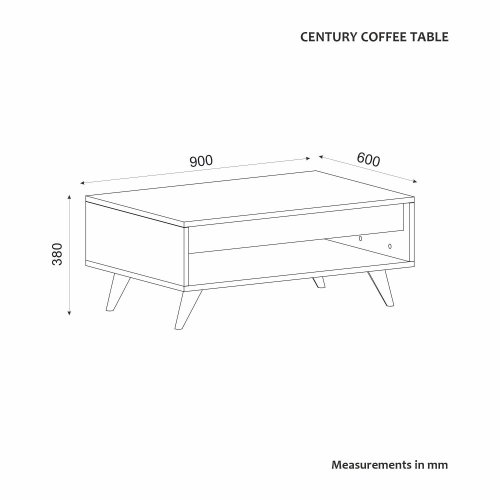 Konferenční stolek Century - Walnut - POSLEDNÍ KUS