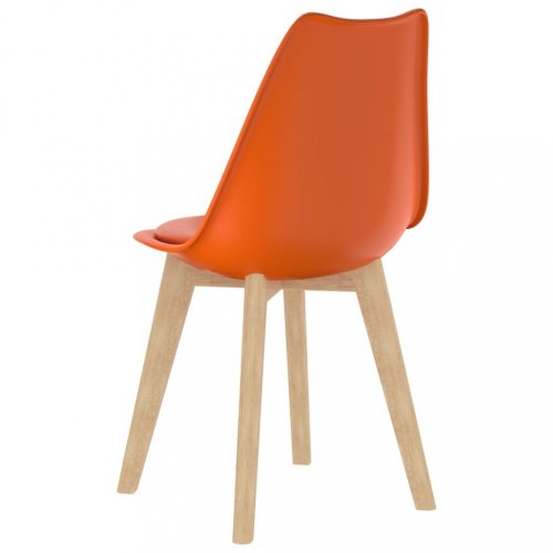 Jídelní židle 2 ks plast / umělá kůže / buk Dekorhome - BAREVNÁ VARIANTA: Fialová
