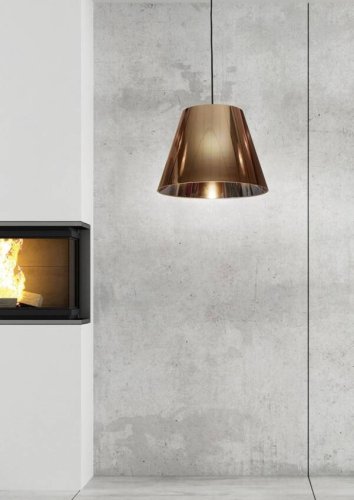 Závesná stropná lampa 1X60W E27 medená PLATINO