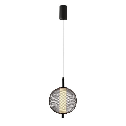 Závesná lampa PUMA s drôteným tienidlom s priemerom 20 cm – dizajnová lampa do obývačky, LED 3000K