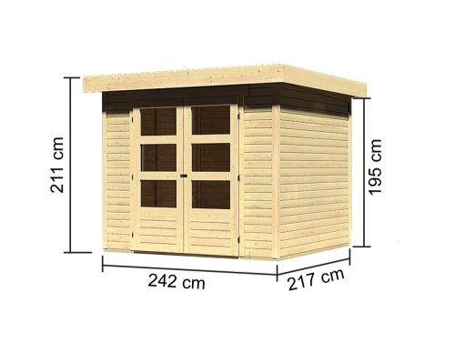 Dřevěný zahradní domek ASKOLA 3 Dekorhome