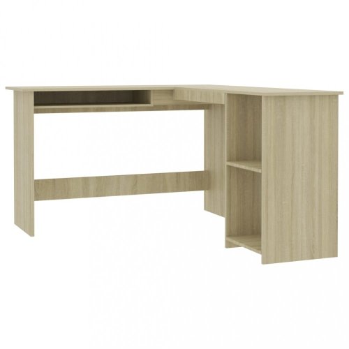 Rohový psací stůl 120x140 cm Dekorhome - BAREVNÁ VARIANTA: Bílá lesk