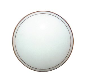 Bílé skleněné kulaté stínidlo pro stropní lampu 31,6 cm