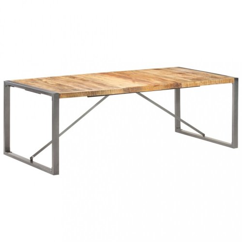 Jídelní stůl hnědá / šedá Dekorhome - ROZMĚR: 160x80x75 cm