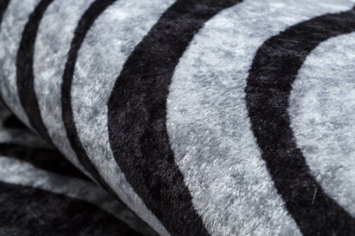 Kusový koberec Miro 51331.803 Zebra black / white 80x150 cm