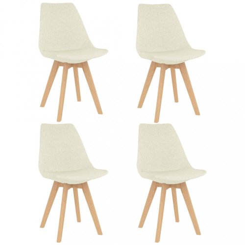Jídelní set 4+1 buk / látka / plast Dekorhome