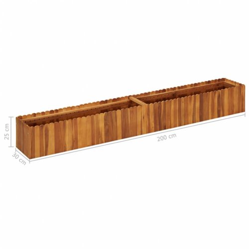 Zahradní truhlík akáciové dřevo Dekorhome - ROZMĚR: 50x30x25 cm