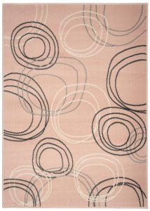 Kusový koberec Circles powder pink 160x230 cm