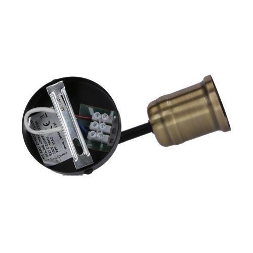 Nástenné svietidlo čierne s patinou, kovový rám Goldie