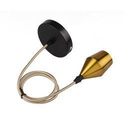 Zlatý kovový prívesok E27 100cm