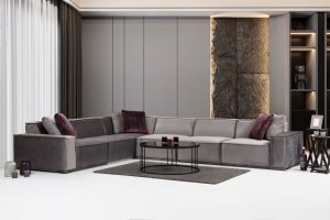 Rohová sedacia súprava / Rohová pohovka Lego Corner 1 (L1-O1-C-O1-O1-1R)