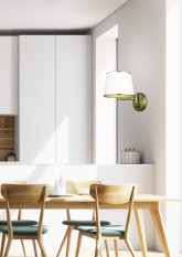 Patinovaná nastaviteľná nástenná lampa s vypínačom Ibis