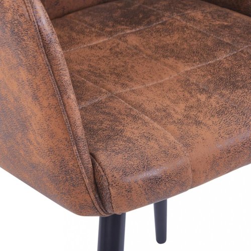 Jedálenská stolička 2 ks umelá koža Dekorhome - BAREVNÁ VARIANTA: Sivá