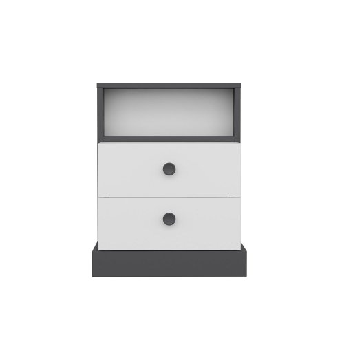 Nočný stolík Life - White, Anthracite