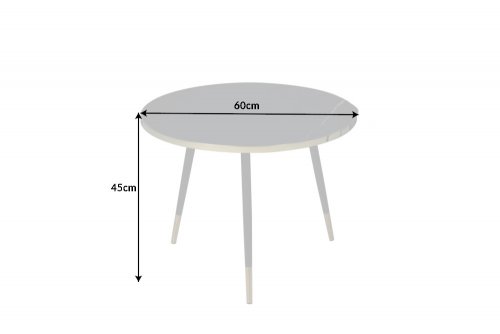 Konferenční stolek PALLAS Dekorhome - PRŮMĚR: 60 cm