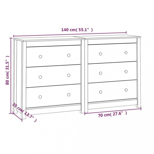 Komoda 140 cm Dekorhome
