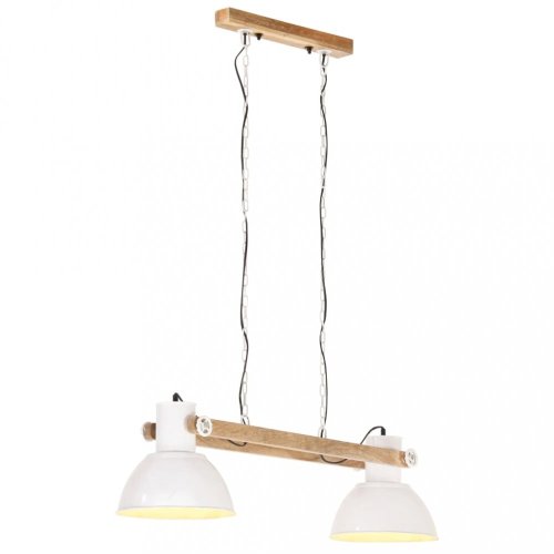 Závěsná lampa kov / mangovníkové dřevo Dekorhome