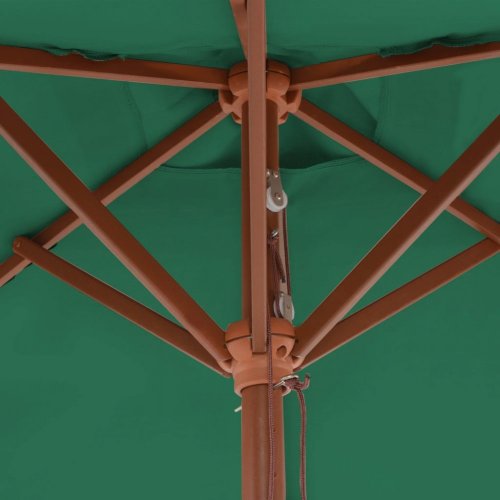 Záhradný slnečník s drevenou tyčou 150 x 200 cm - BAREVNÁ VARIANTA: Piesková