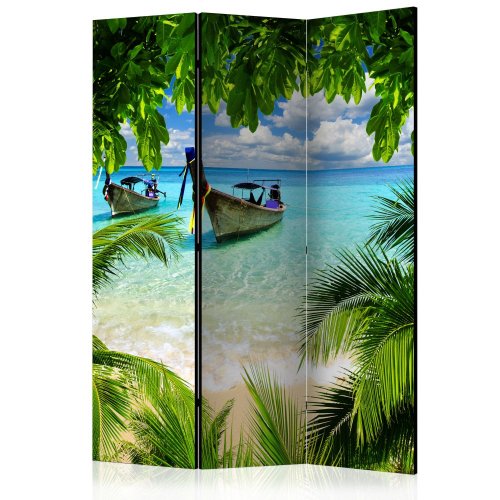 Paraván Tropical Paradise Dekorhome - ROZMER: 135x172 cm (3-dielny)