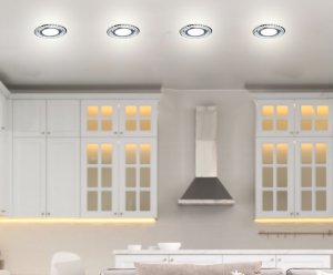 Stříbrné LED stropní svítidlo 6500K SSP-30