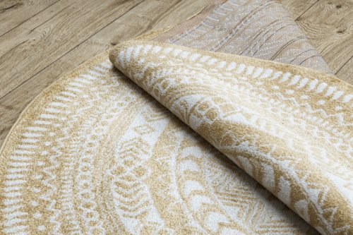 Kusový koberec Napkin gold kruh 100x100 (průměr) kruh