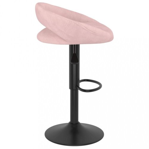 Barová židle 2 ks samet / kov Dekorhome - BAREVNÁ VARIANTA: Růžová