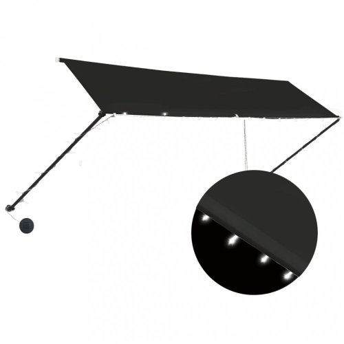 Zatahovací markýza s LED světlem 350x150 cm Dekorhome