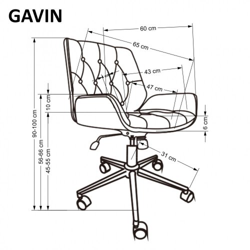 Kancelárske kreslo GAVIN - POSLEDNÝ KUS