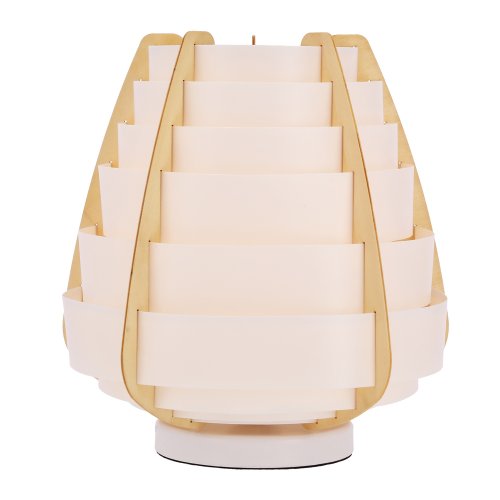 Stolní lampa béžová dřevo+plast Nagoja Ledea