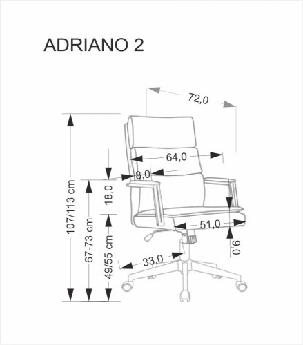 Kancelářské křeslo ADRIANO 2
