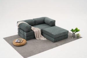 Rohová sedacia súprava / Rohová pohovka Comfort Mini - Green