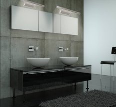 Nástenná LED lampa 5W forte LED okrúhla trubica saténová