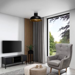 Desolo 40x21x40cm stropný 1 čierny