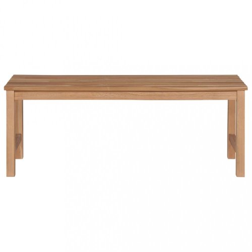 Zahradní lavice  teak / látka Dekorhome