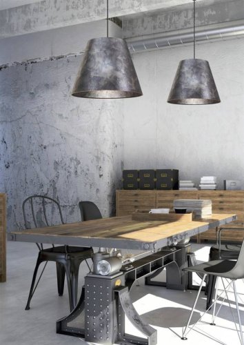 Závesná stropná lampa 1X60W E27 zlatá PLATINO